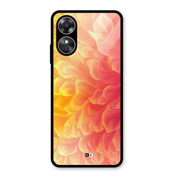 Amazing Vibrant Pattern Glass Back Case for Oppo A17