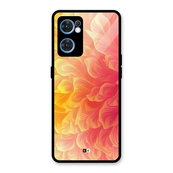 Amazing Vibrant Pattern Glass Back Case for Oppo Reno7 5G