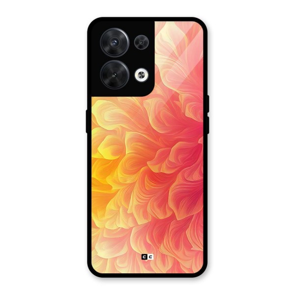 Amazing Vibrant Pattern Glass Back Case for Oppo Reno8 5G