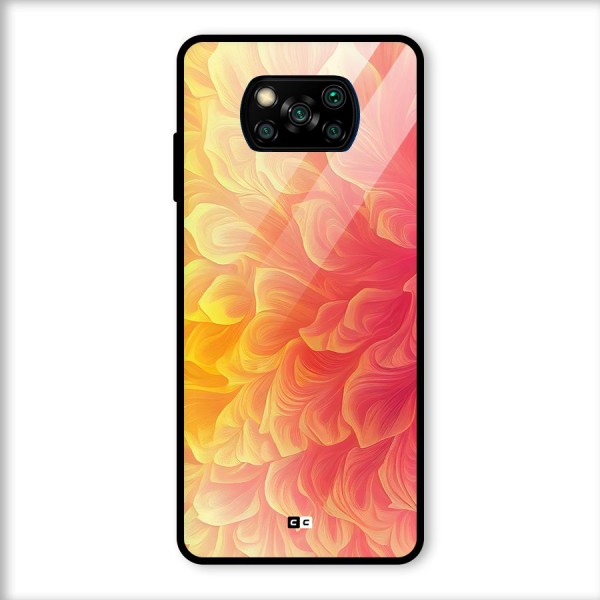 Amazing Vibrant Pattern Glass Back Case for Poco X3