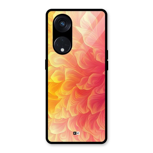 Amazing Vibrant Pattern Glass Back Case for Reno8 T 5G