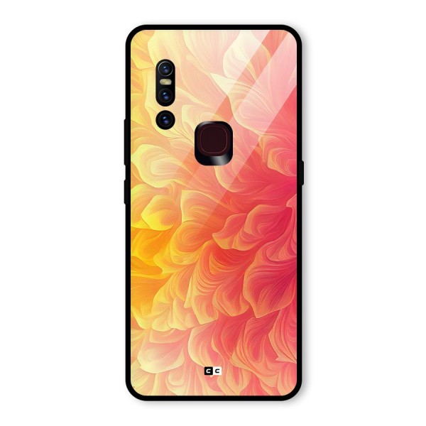 Amazing Vibrant Pattern Glass Back Case for Vivo V15