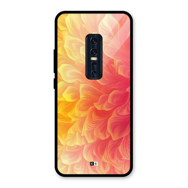 Amazing Vibrant Pattern Glass Back Case for Vivo V17 Pro