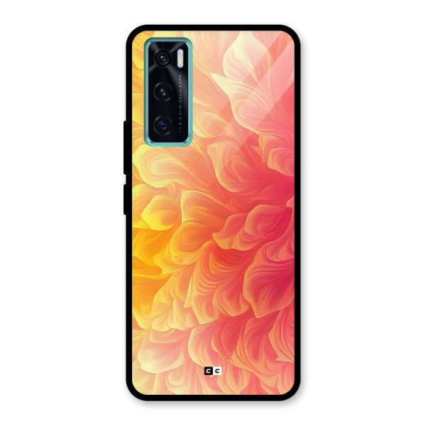 Amazing Vibrant Pattern Glass Back Case for Vivo V20 SE