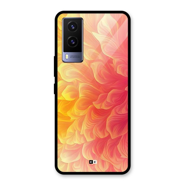 Amazing Vibrant Pattern Glass Back Case for Vivo V21e 5G