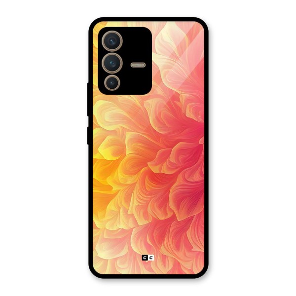 Amazing Vibrant Pattern Glass Back Case for Vivo V23 5G