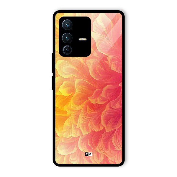 Amazing Vibrant Pattern Glass Back Case for Vivo V23 Pro