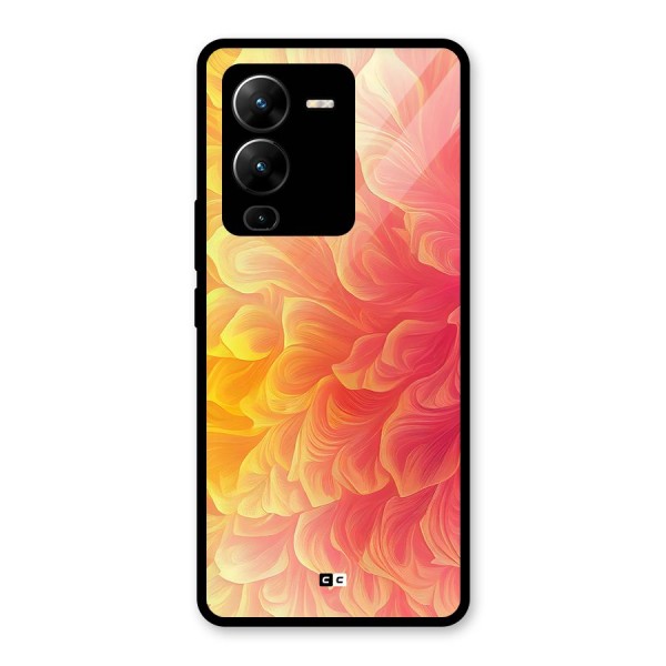 Amazing Vibrant Pattern Glass Back Case for Vivo V25 Pro