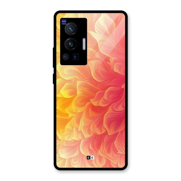 Amazing Vibrant Pattern Glass Back Case for Vivo X70 Pro