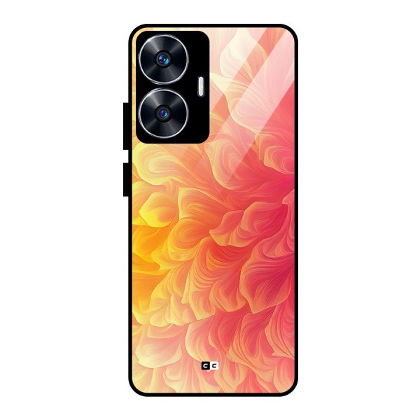 Amazing Vibrant Pattern Glass Back Case for realme C55