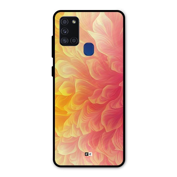 Amazing Vibrant Pattern Metal Back Case for Galaxy A21s