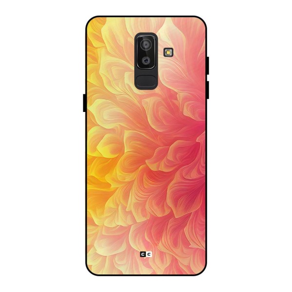 Amazing Vibrant Pattern Metal Back Case for Galaxy J8