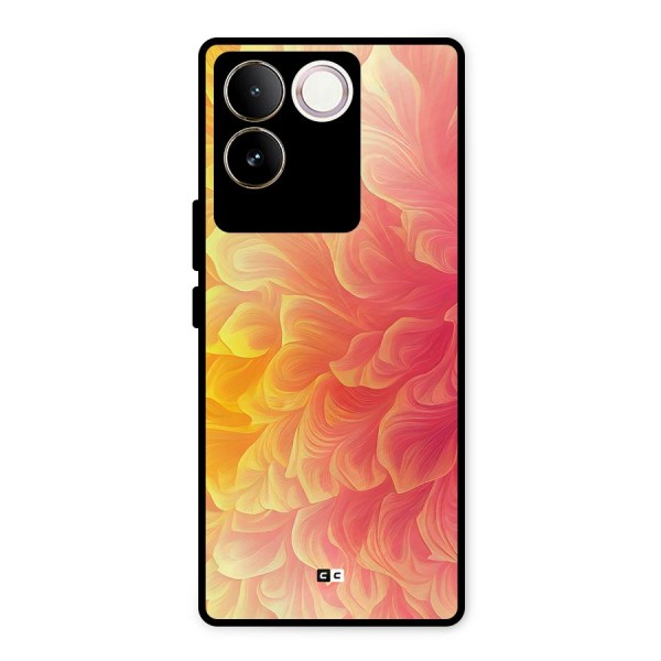 Amazing Vibrant Pattern Metal Back Case for Vivo T2 Pro