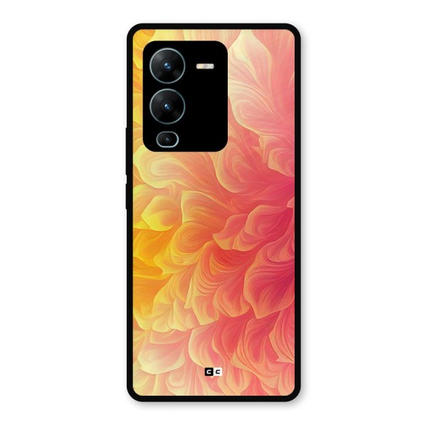 Amazing Vibrant Pattern Metal Back Case for Vivo V25 Pro