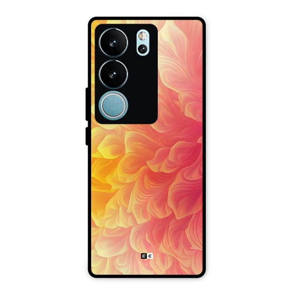 Amazing Vibrant Pattern Metal Back Case for Vivo V29 Pro