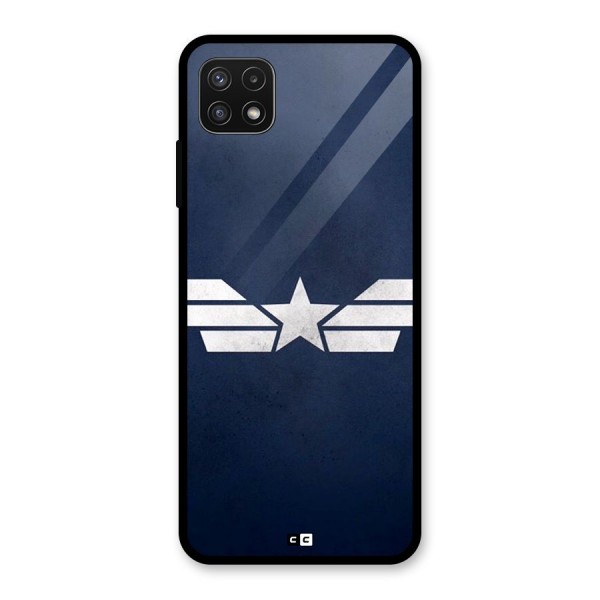 American Shield Glass Back Case for Galaxy A22 5G