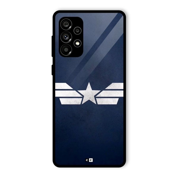 American Shield Glass Back Case for Galaxy A73 5G