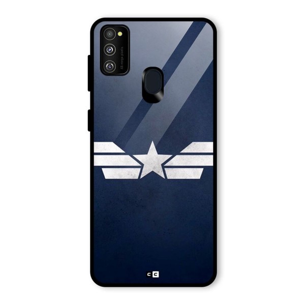 American Shield Glass Back Case for Galaxy M21