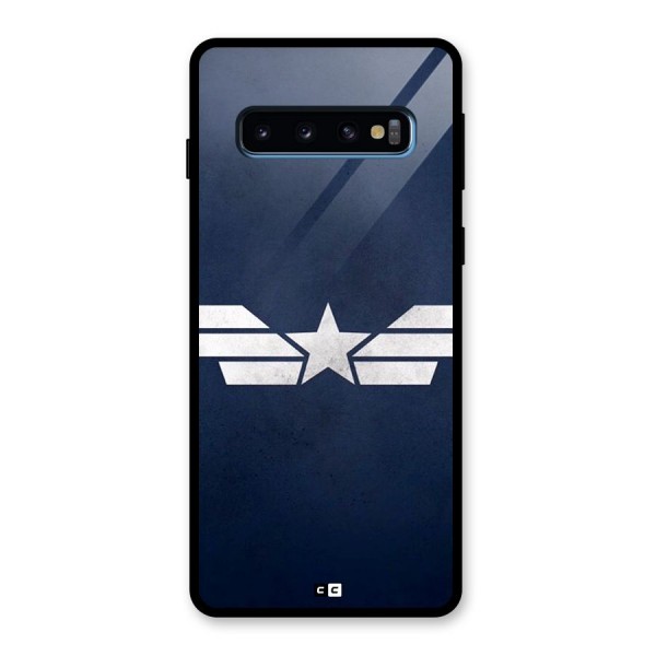 American Shield Glass Back Case for Galaxy S10