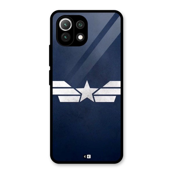 American Shield Glass Back Case for Mi 11 Lite