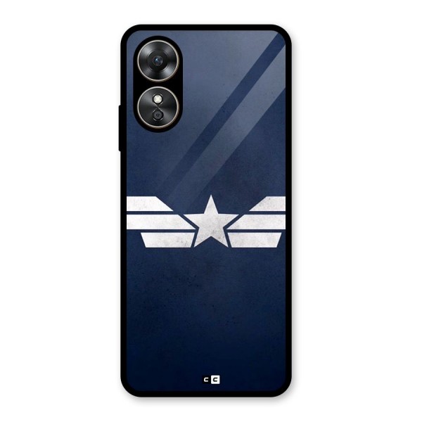 American Shield Glass Back Case for Oppo A17