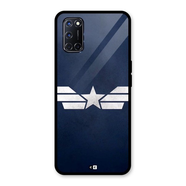 American Shield Glass Back Case for Oppo A52