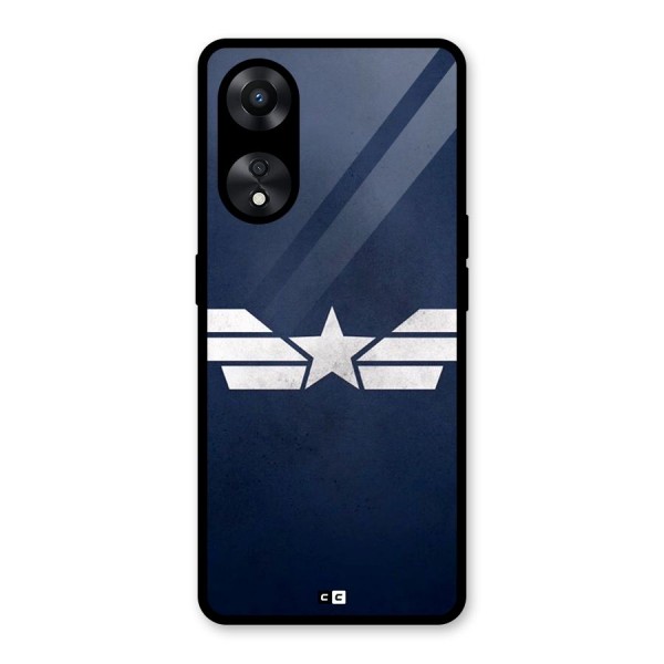 American Shield Glass Back Case for Oppo A78