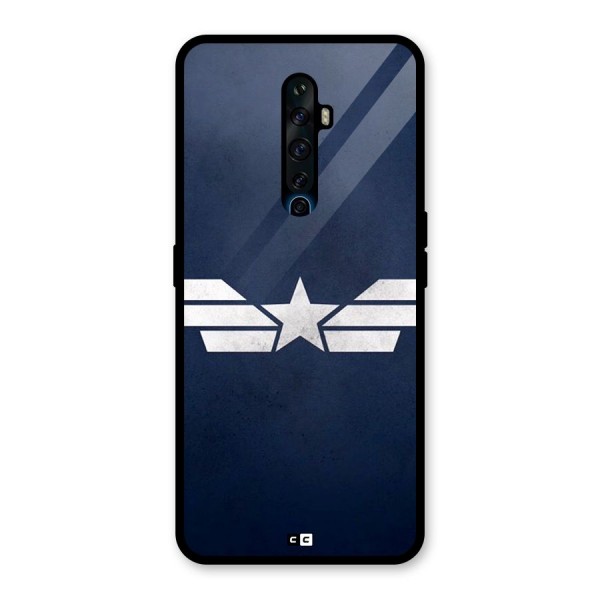 American Shield Glass Back Case for Oppo Reno2 F