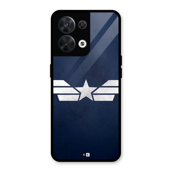 American Shield Glass Back Case for Oppo Reno8 5G