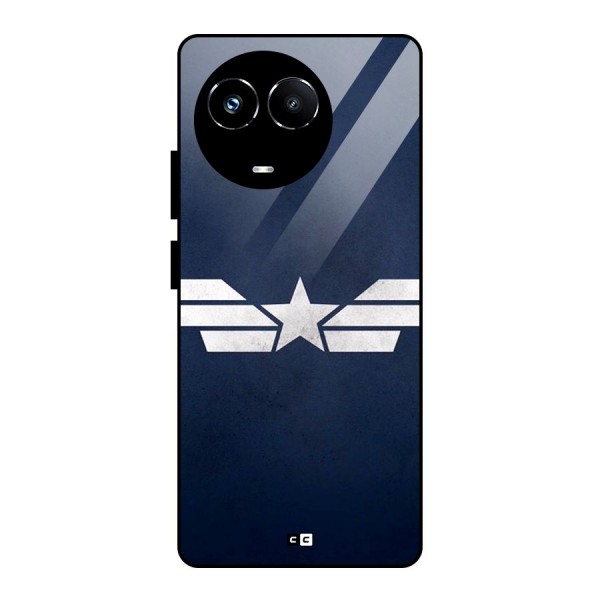 American Shield Glass Back Case for Realme 11X