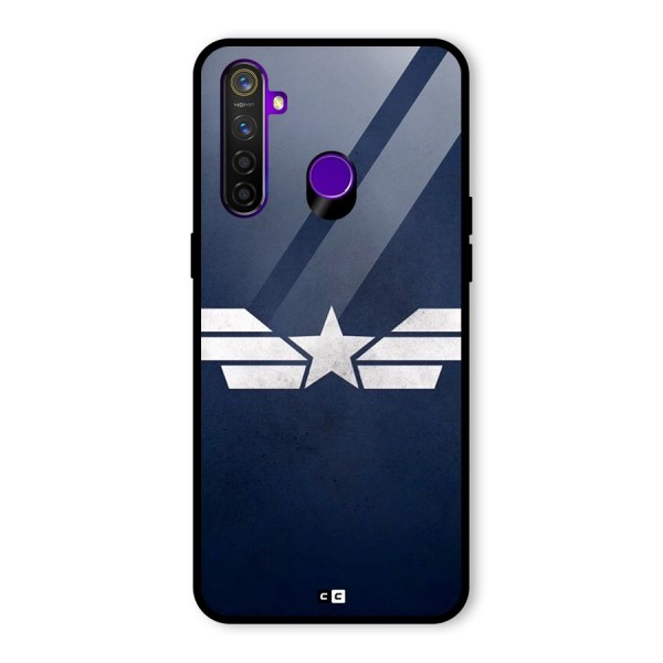 American Shield Glass Back Case for Realme 5 Pro