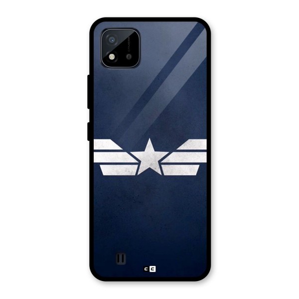 American Shield Glass Back Case for Realme C11 2021