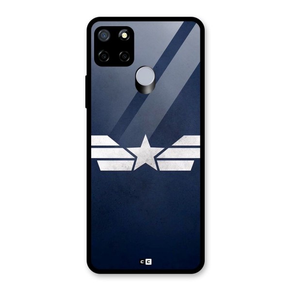 American Shield Glass Back Case for Realme C15