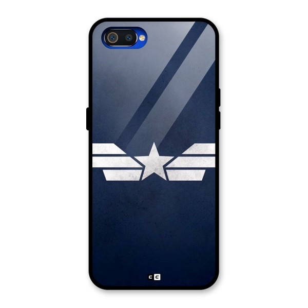 American Shield Glass Back Case for Realme C2