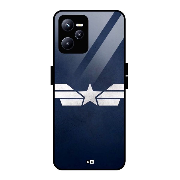 American Shield Glass Back Case for Realme C35