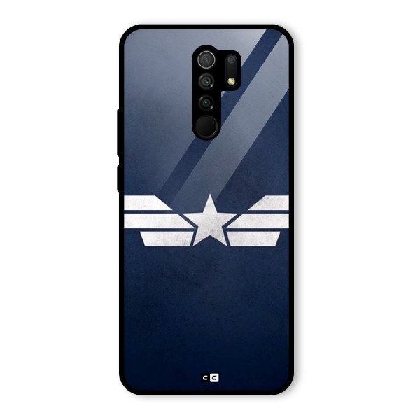 American Shield Glass Back Case for Redmi 9 Prime