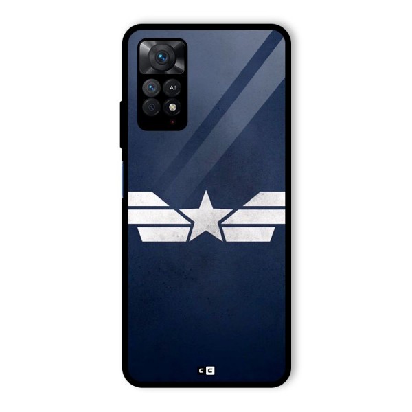 American Shield Glass Back Case for Redmi Note 11 Pro