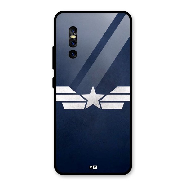 American Shield Glass Back Case for Vivo V15 Pro