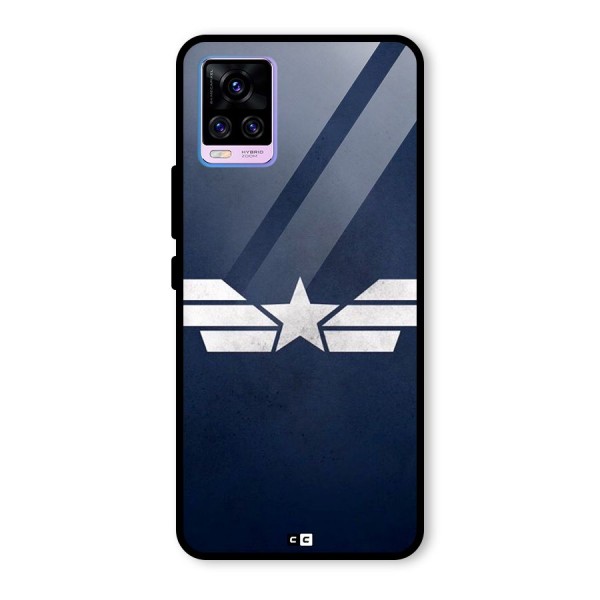 American Shield Glass Back Case for Vivo V20 Pro