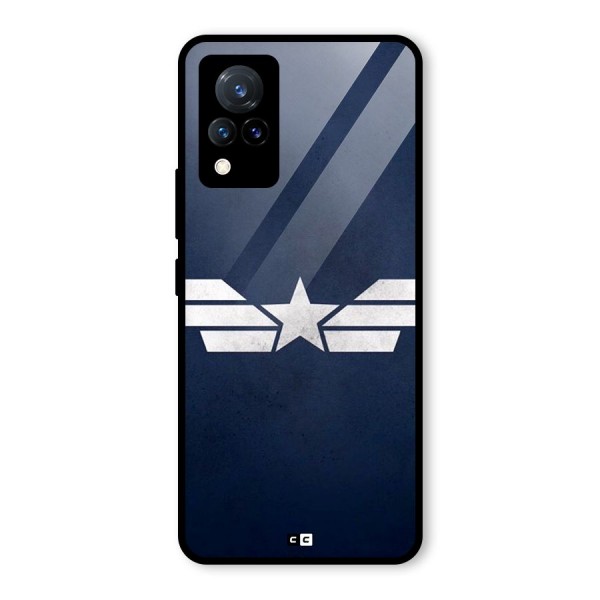 American Shield Glass Back Case for Vivo V21 5G