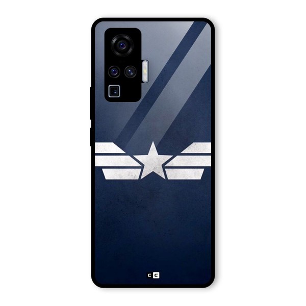 American Shield Glass Back Case for Vivo X50 Pro