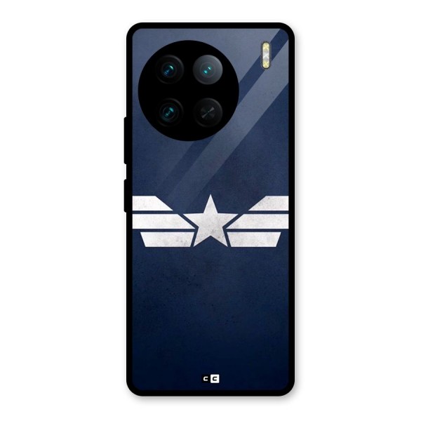 American Shield Glass Back Case for Vivo X90 Pro