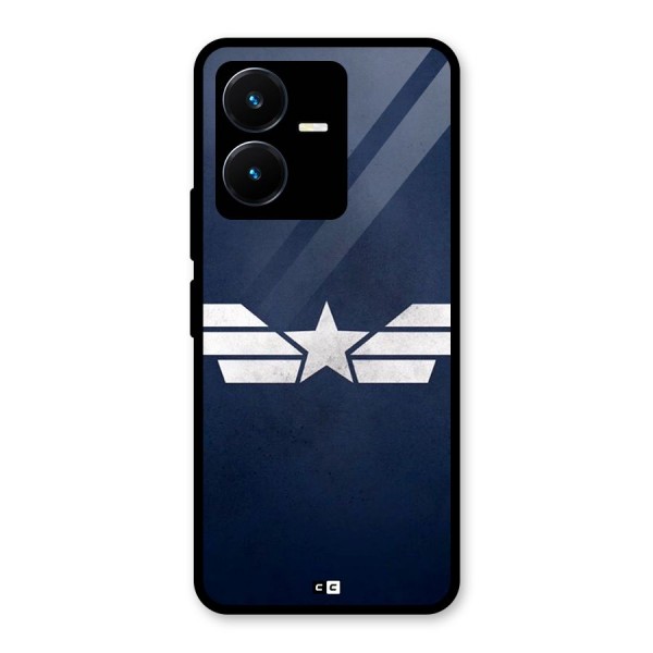 American Shield Glass Back Case for Vivo Y22