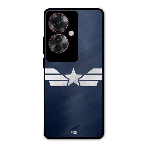 American Shield Metal Back Case for Oppo F25 Pro