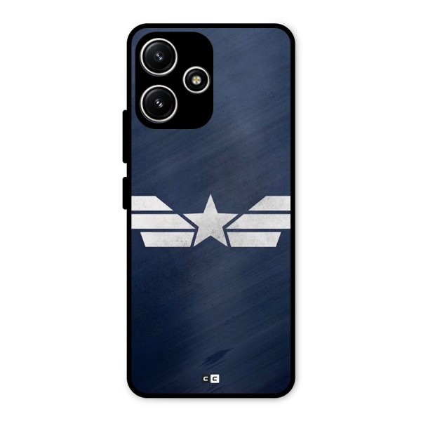 American Shield Metal Back Case for Poco M6 Pro