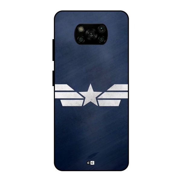 American Shield Metal Back Case for Poco X3