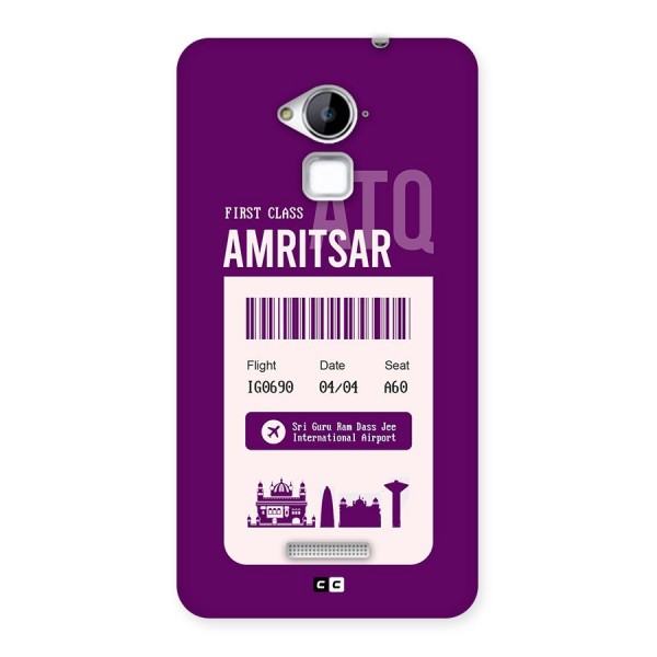 Amritsar Boarding Pass Back Case for Coolpad Note 3