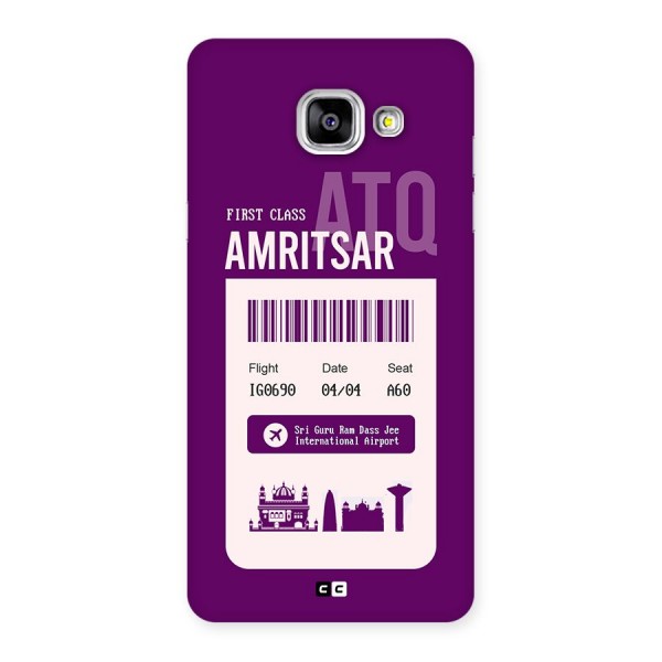 Amritsar Boarding Pass Back Case for Galaxy A5 (2016)