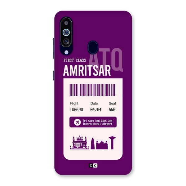 Amritsar Boarding Pass Back Case for Galaxy A60