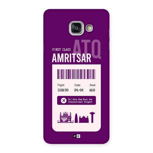 Amritsar Boarding Pass Back Case for Galaxy A7 (2016)